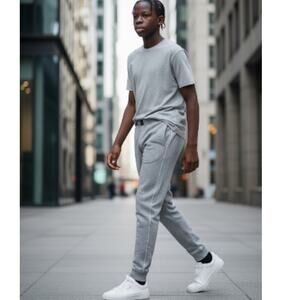 RBX Boys Pre-owned Gray w/Black Accents Sweatpants - Size Large (14/16)